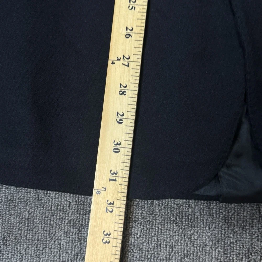 Ermenegildo Zegna Men Pure Cashmere Solid Black Blazer‎ Missing Size Tag Vintage